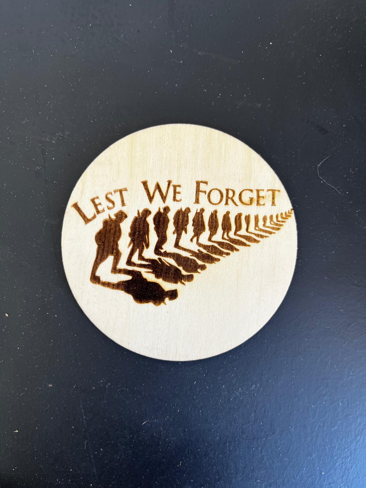 Lest we Forget Coaster