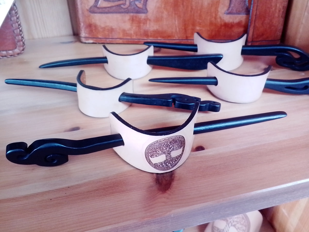 Veg Tanned Leather Barrette (mini)