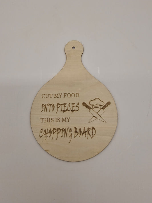 Round Chopping Board Sign