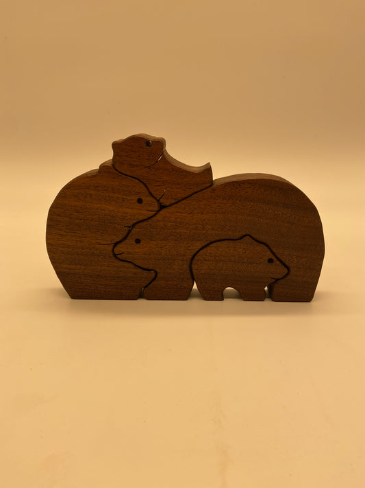 Hand Made Bear Family puzzle.