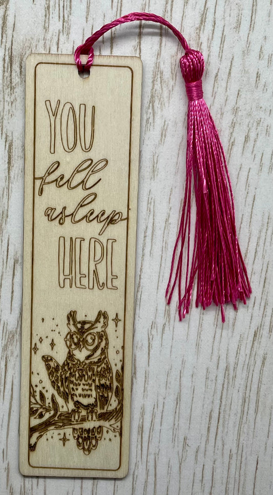 Wooden Bookmark with Tassel (5")
