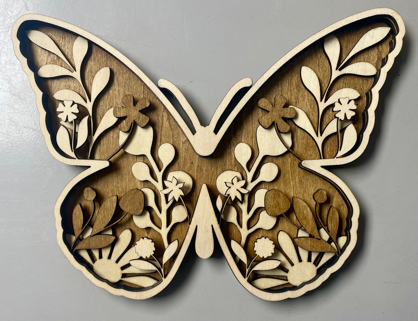 Wooden Layered Butterfly