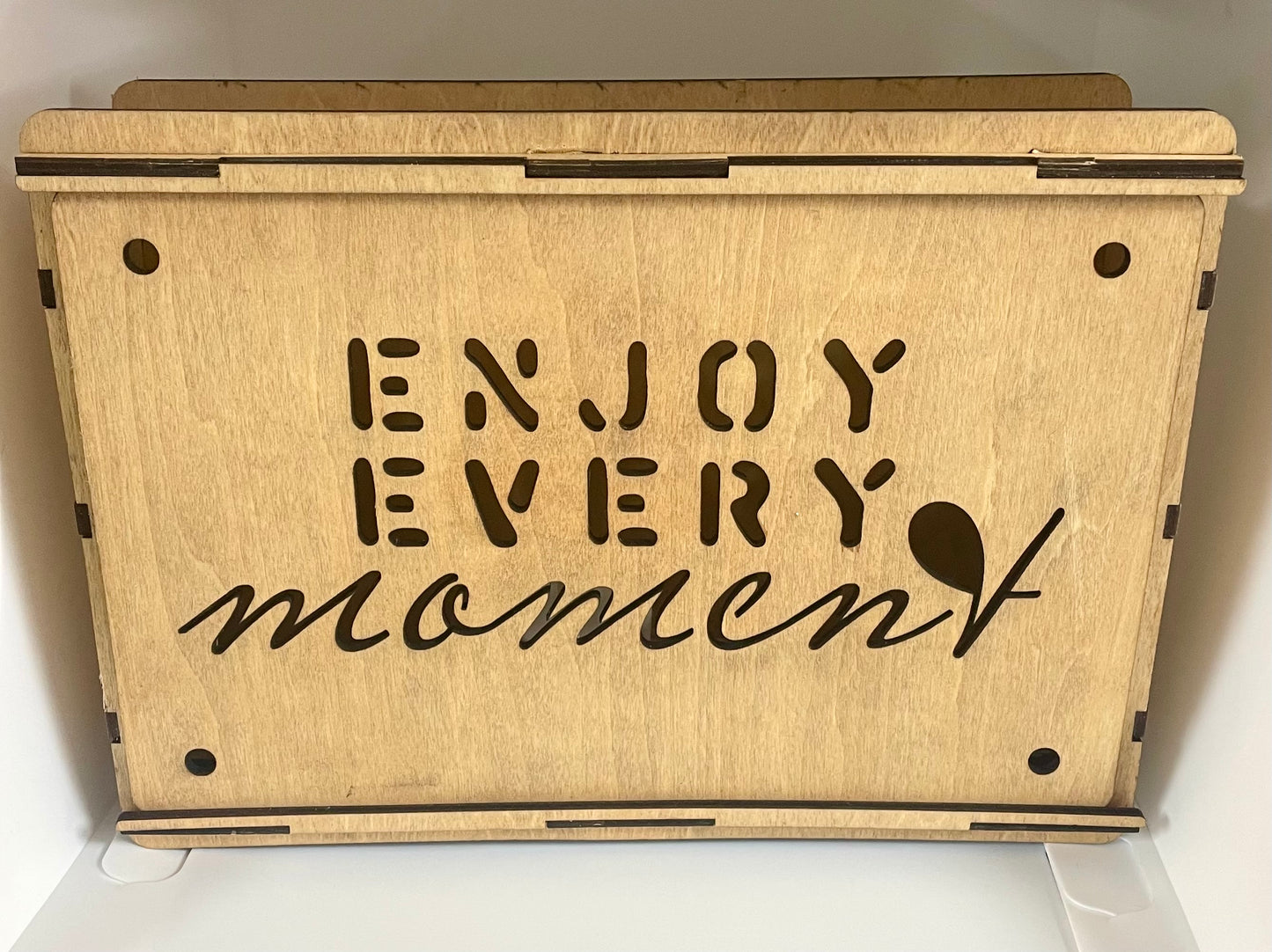 'Enjoy Every Moment' Light Box