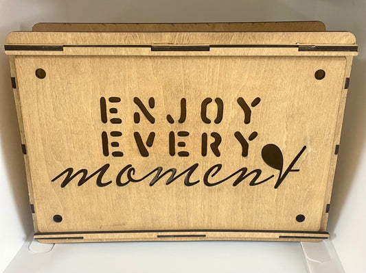 'Enjoy Every Moment' Light Box