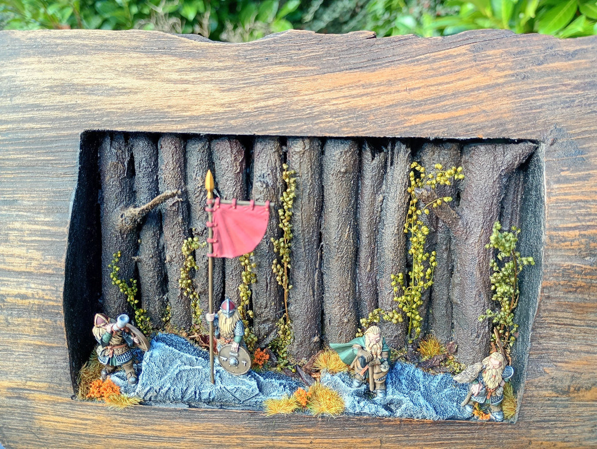 Dwarf warrior diorama