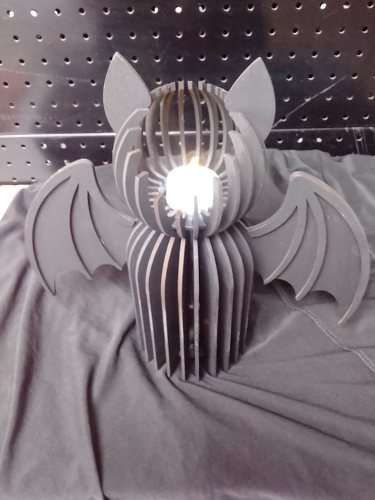 Bat tea light holder