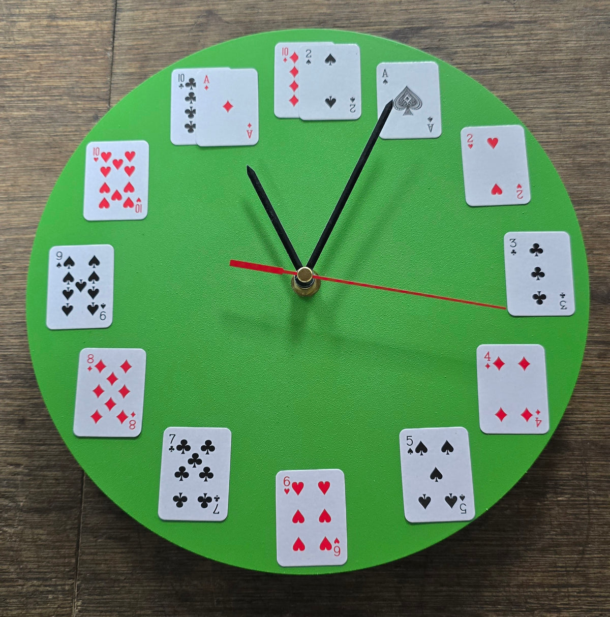 Playing Card Clock