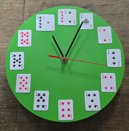 Playing Card Clock